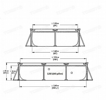 ����� ������ ������ ������ Intex 260x160x65