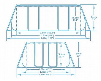 ����� ������ ������ 282X196X84 BESTWAY