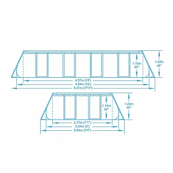 ����� ������ ������ 488X244X122 BESTWAY